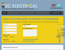 Tablet Screenshot of electriciandublin.com
